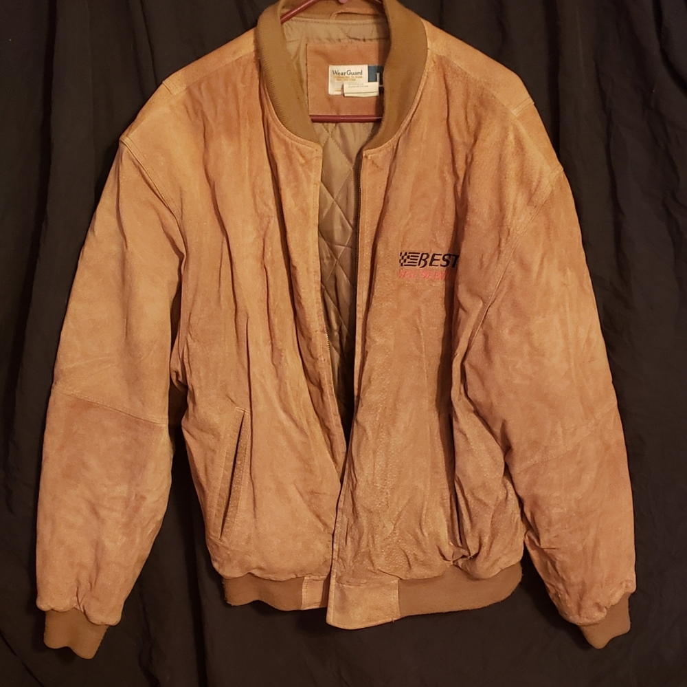 Suade Best Well Service zip up coat jacket
